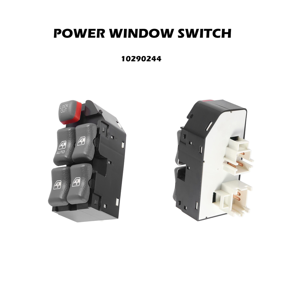 Para Pontiac Grand Prix 4 puertas 1997-2002 2003 interruptor de ventana lado del conductor delantero 