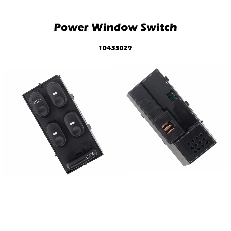 Interruptor de ventanilla eléctrica principal lado del conductor para Buick Century Regal 97-05 10433029 