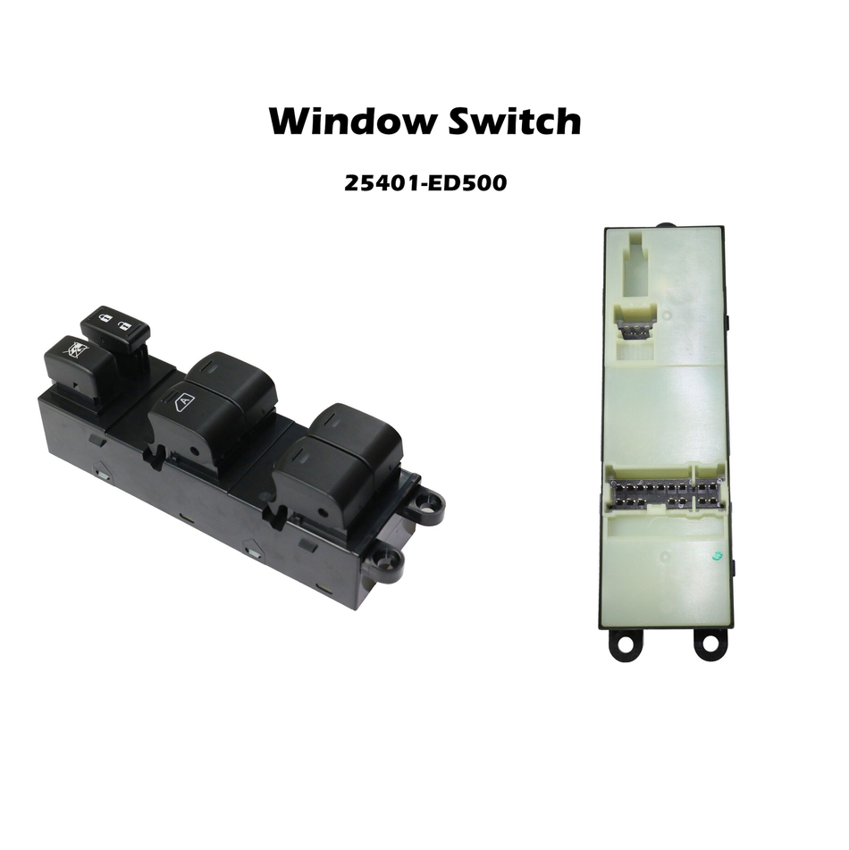 Window Switch For 2007-2009 Nissan Versa Front Driver Side Black 25401ED500