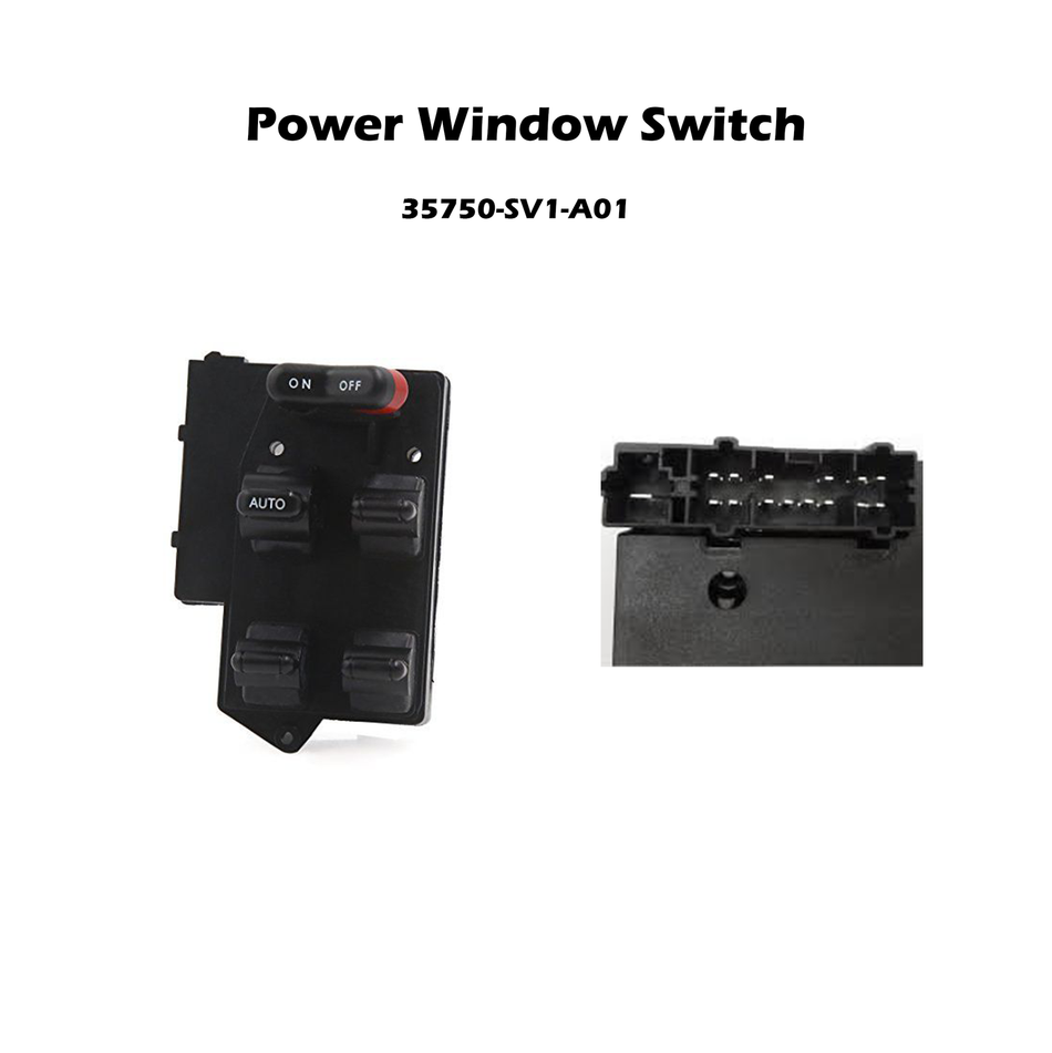 Para 1994-1997 Honda Accord Master interruptor de puerta de ventana eléctrica lado del conductor delantero