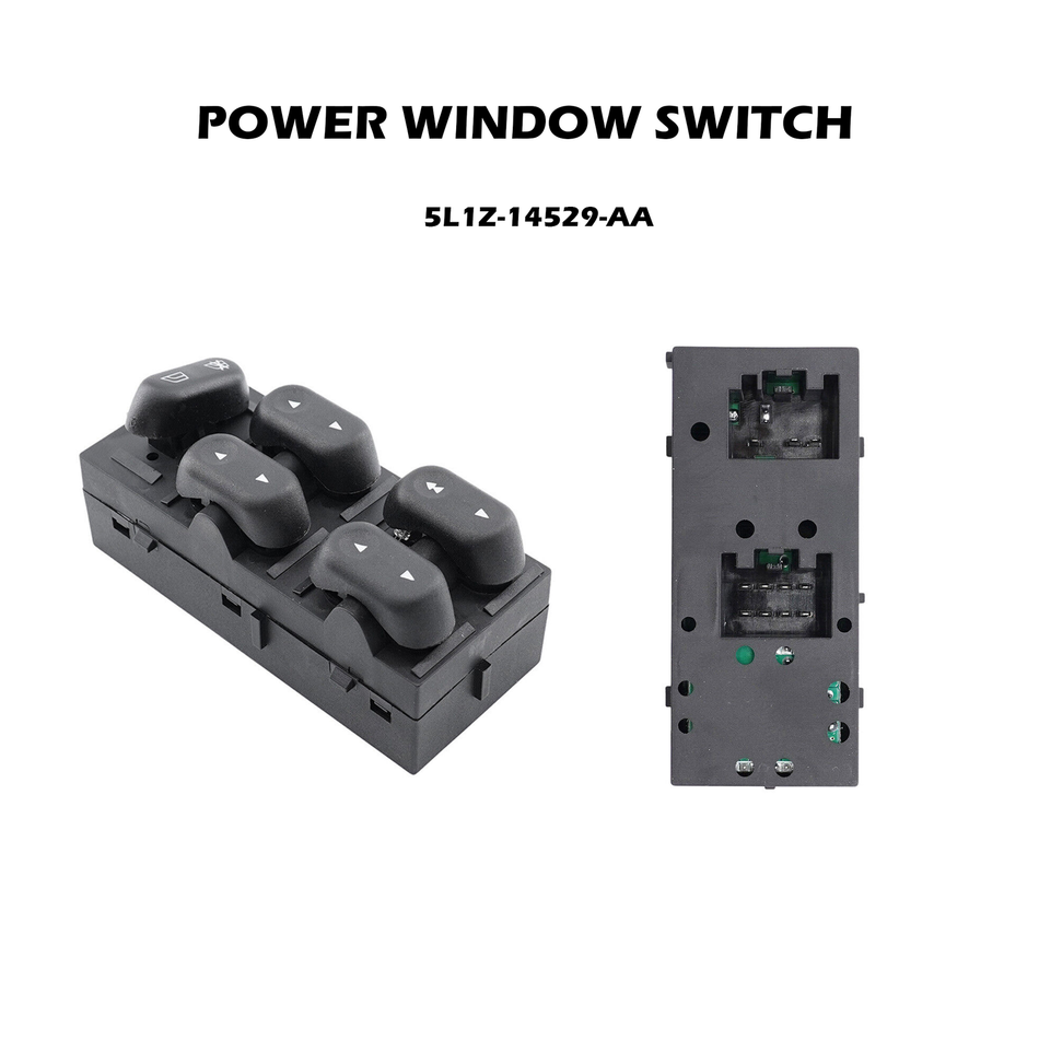 Interruptor de ventanilla eléctrica principal del lado del conductor para Ford F150 2004-2008 5L1Z-14529-AA