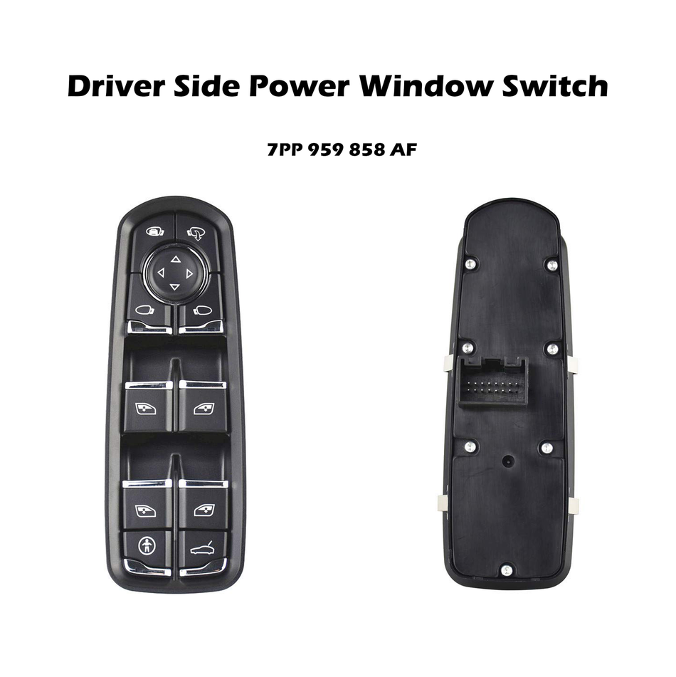 Driver Side Power Window Switch #7PP 959 858 AF Compatible with Porsche Panamera