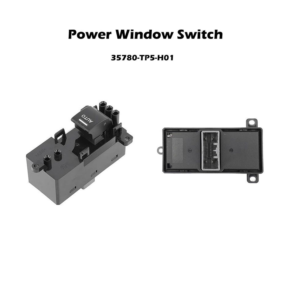 35780-TP5-H01 Interruptor lateral trasero izquierdo del elevalunas eléctrico para Honda Spirior 09-14 NEGRO