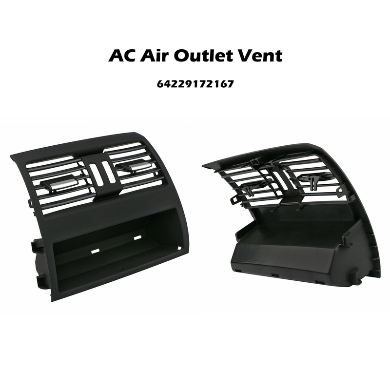 BMW F10 F11 Panel de cubierta de ventilación de rejilla de aire fresco trasero negro 64229172167