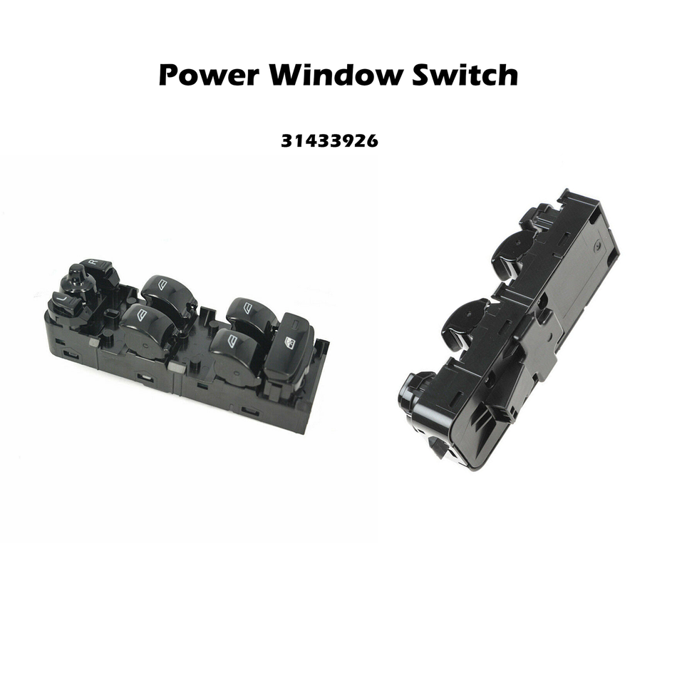 Window Regulator Switch Black Left Front For VOLVO S90 II 14-19 31433926