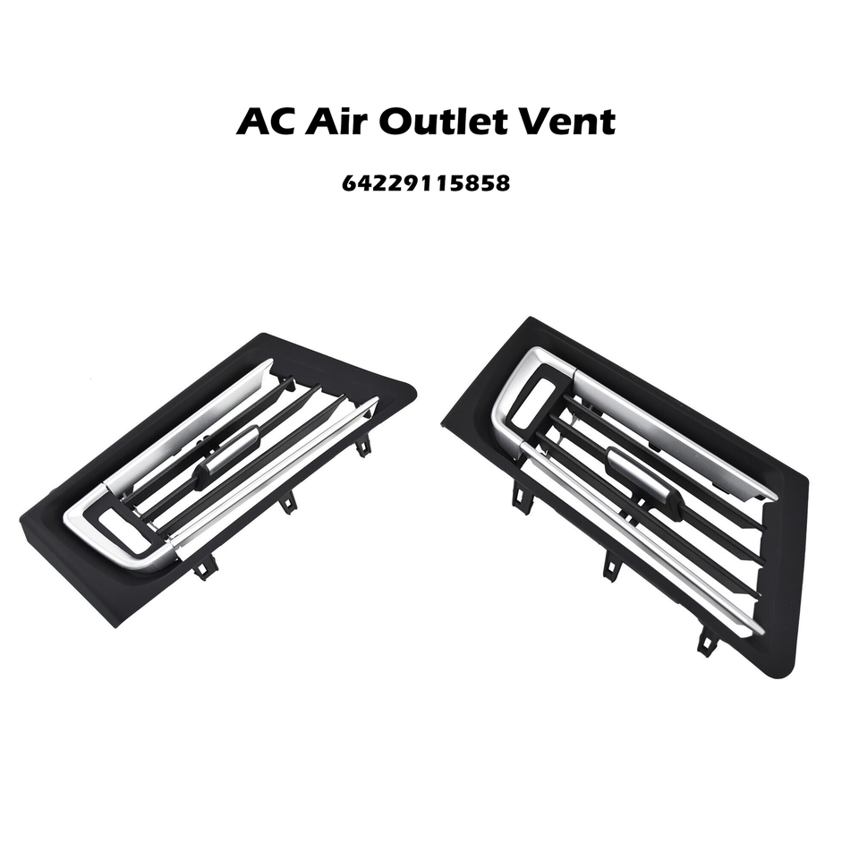 Ventilación de salida de aire de CA para tablero delantero derecho, compatible con BMW 740i 740Li 750i 750Li 750Li 