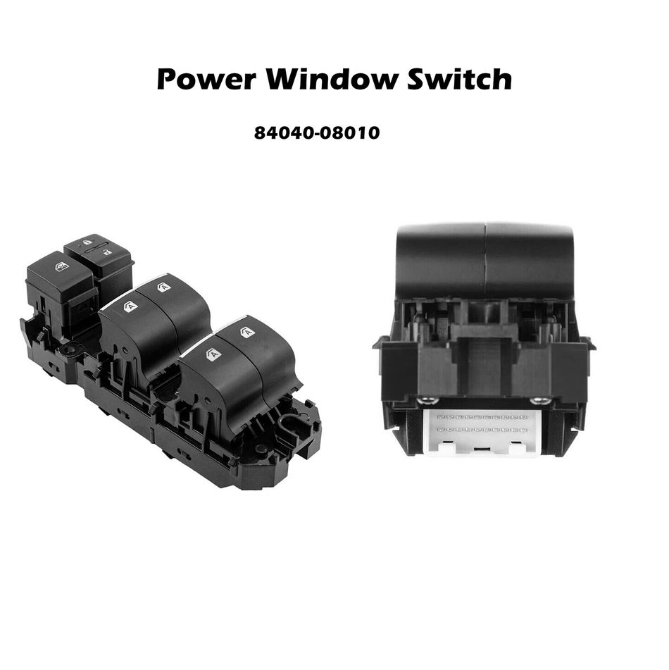 84040-08010 Interruptor de ventana de puerta izquierda del conductor delantero apto para Toyota Sienna 2015-2020