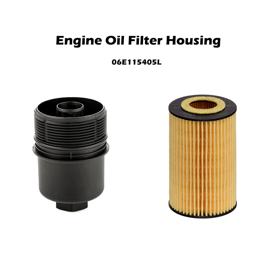 Oil Filter＆ Housing Cover For AUDI A4 Avant A5 Sportback A6 08-19 06E115405H