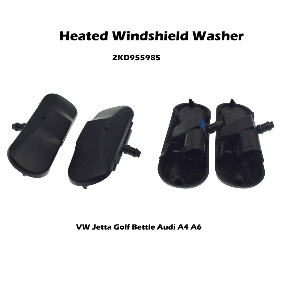 2x Windshield Washer Jet Spray Nozzle For VW Passat B6 Golf Jetta MK5 MK6 Tiguan 2KD 955 985