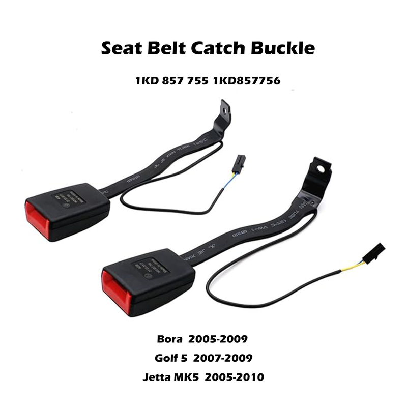 Para VW Bora Golf 5 Jetta MK5 hebilla para cinturón de seguridad delantero enchufe 1KD857756 1KD857755 