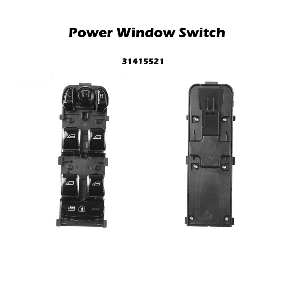 18-20 Volvo S90 Interruptor de ventana eléctrica delantera del conductor izquierdo 31415521