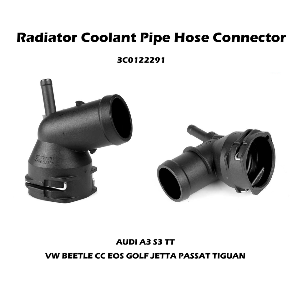 Radiator Upper Coolant Hose T-Connector For VW Beetle Passat Jetta Golf EOS CC