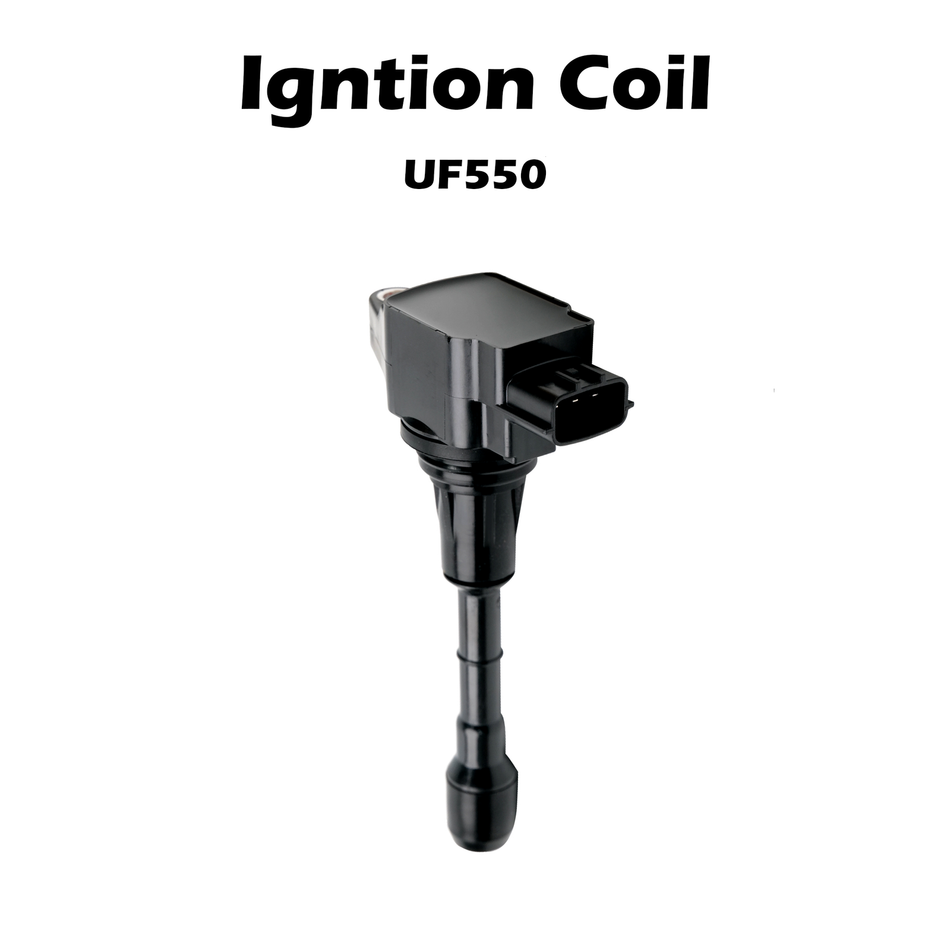 UF550 Ignition Coil Pack Compatible with Nissan Altima Maxima Murano Pathfinder Quest 350Z/Infiniti EX35 FX35 G25 G35 JX35 M35 M35h Q50 Q70 QX60 3.5L V6 Replaces#C1670 22448-JA10C