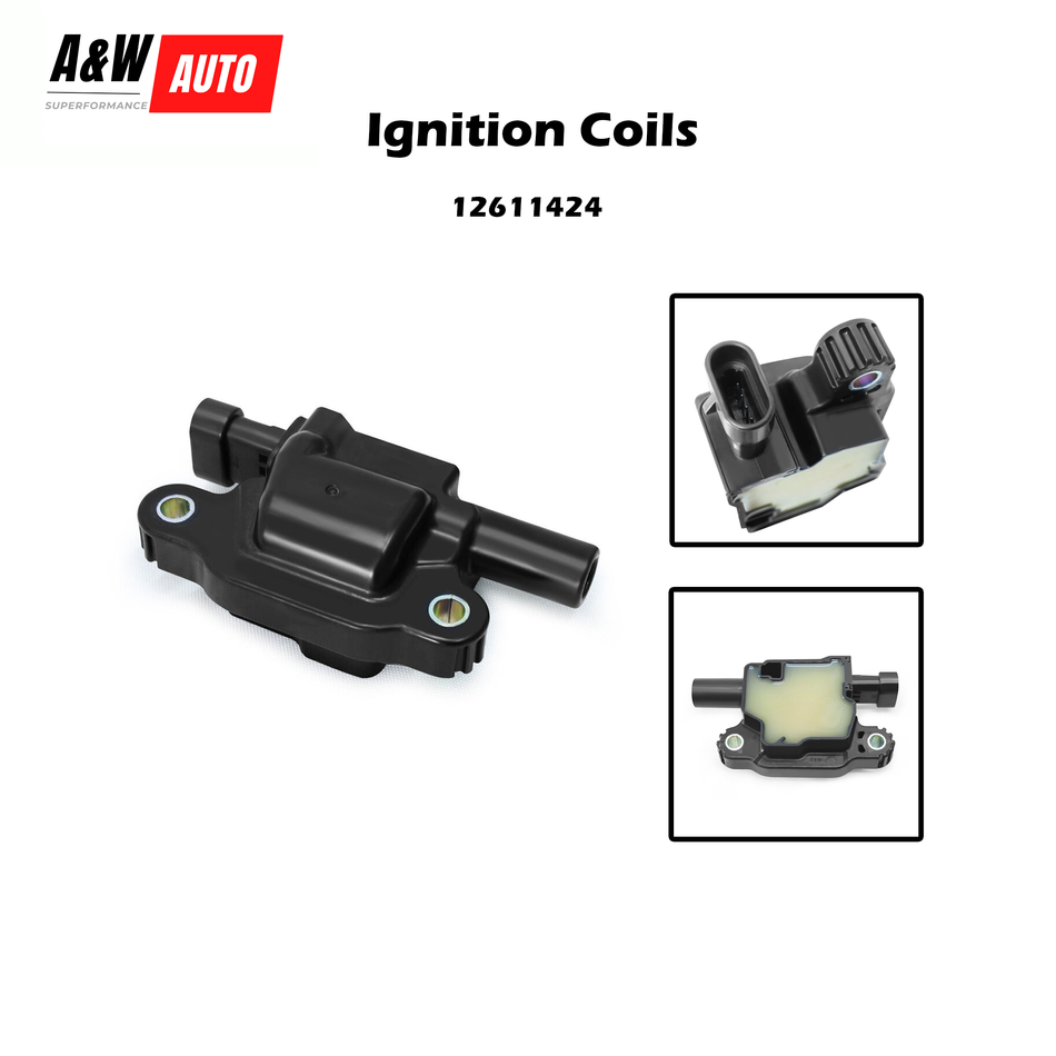 12611424 Square Ignition Coils for Chevy Silverado Tahoe GMC Sierra Envoy 4.8L 5.3L UF413