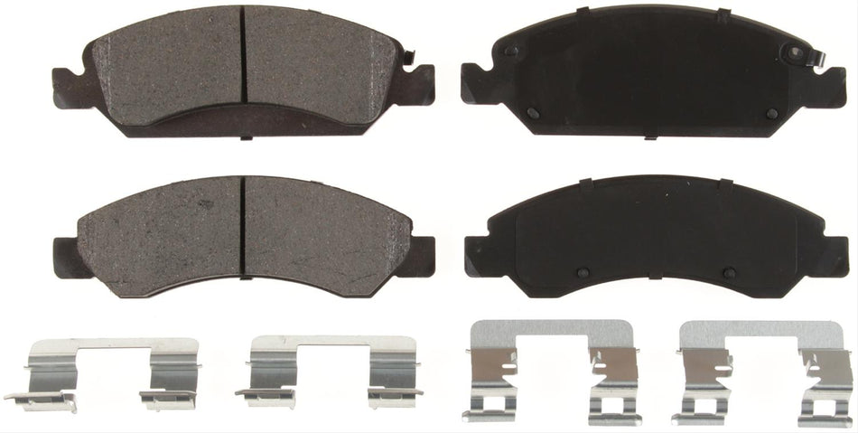 D1363 Low-Metallic Fleet Formula Front Brake Pad Set Compatible with Cadillac Chevrolet GMC