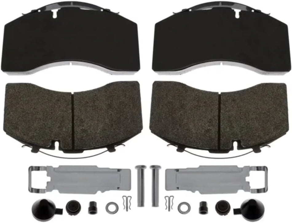 D1369 Low-Metallic Fleet Formula Brake Pad Set Compatible with Freightliner  International