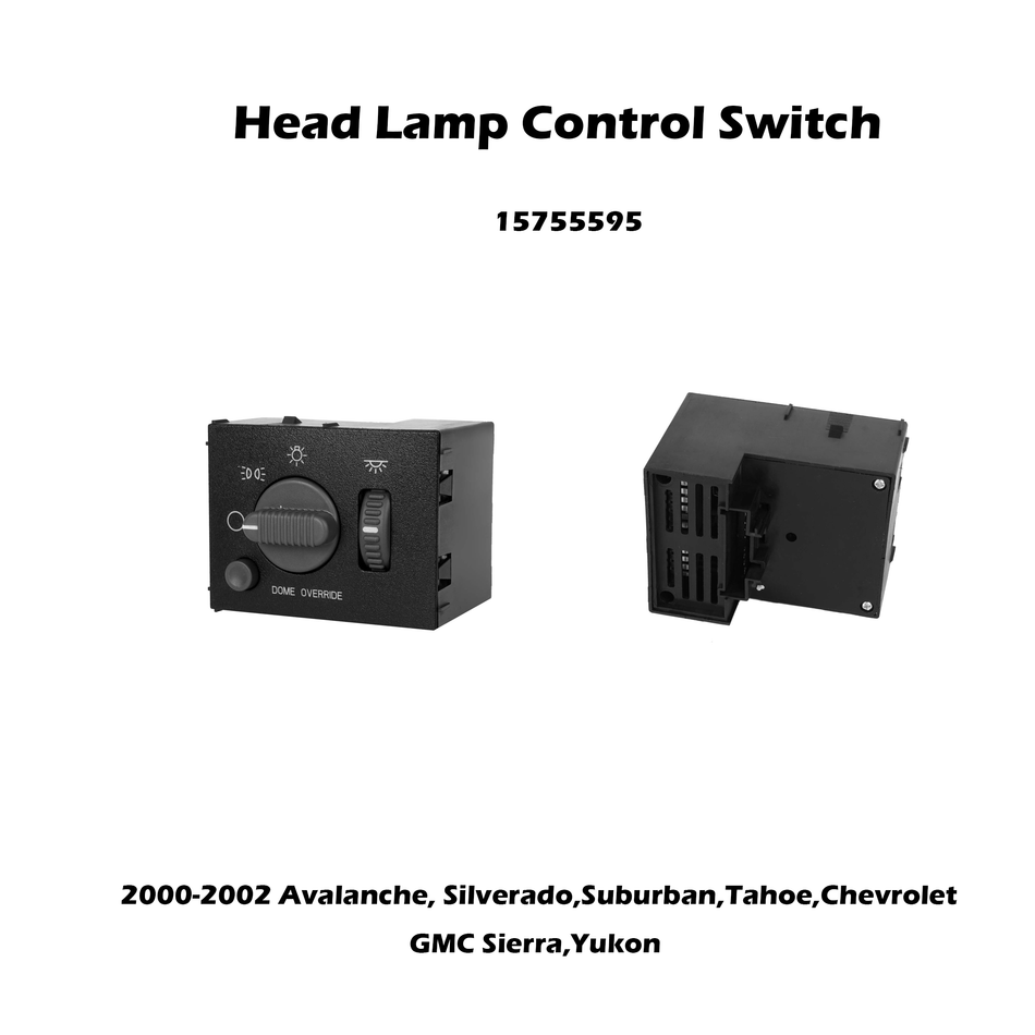 15755595 Headlight Dimmer Switch For 1999-2002 Chevy GMC Sierra Silverado Yukon