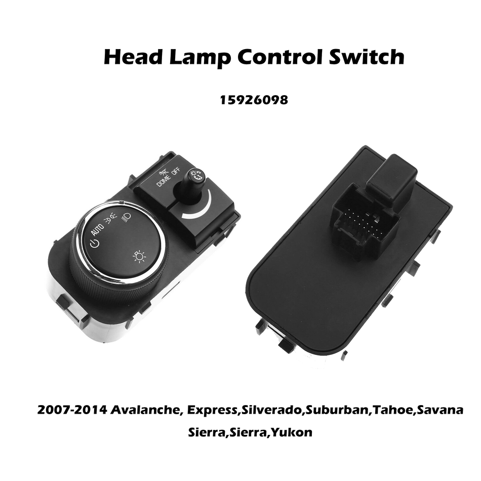 Headlight Switch for GM Silverado Sierra Pickup Suburban Tahoe Yukon 15926098