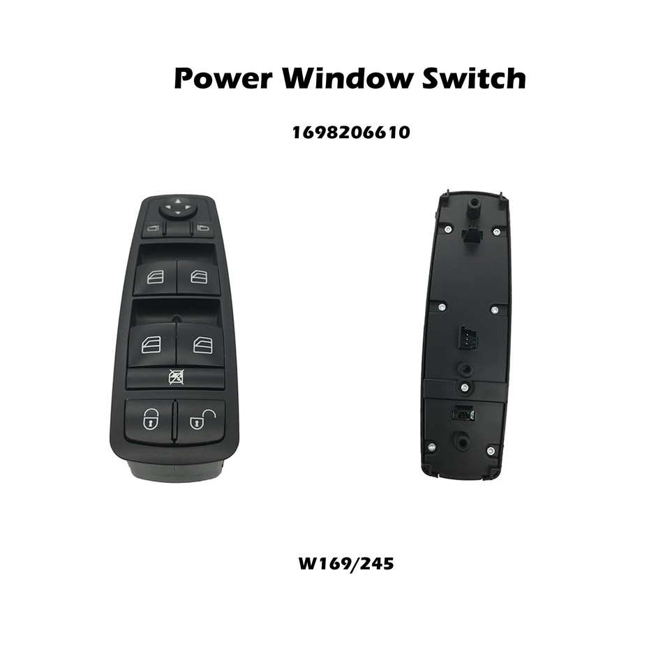 Driver Side Power Window Switch #1698206610 Compatible with Mercedes Benz W169 W245 A B Class 05-12