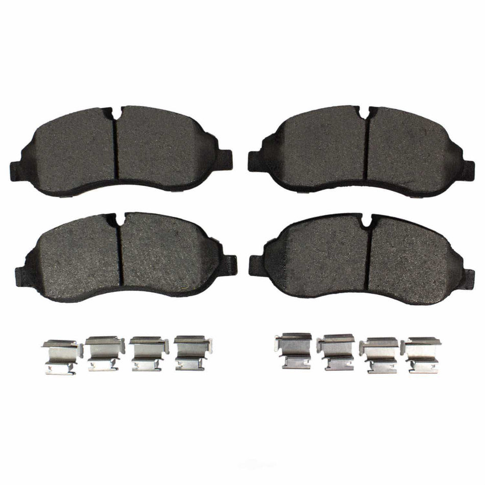 D1774 Low-Metallic Fleet Formula Front Brake Pad Set Compatible with FORD