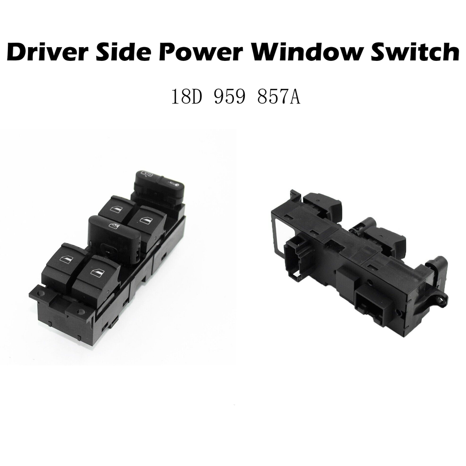 Driver Side Power Window Switch #18D 959 857 A Compatible with Volkswagen Lavida