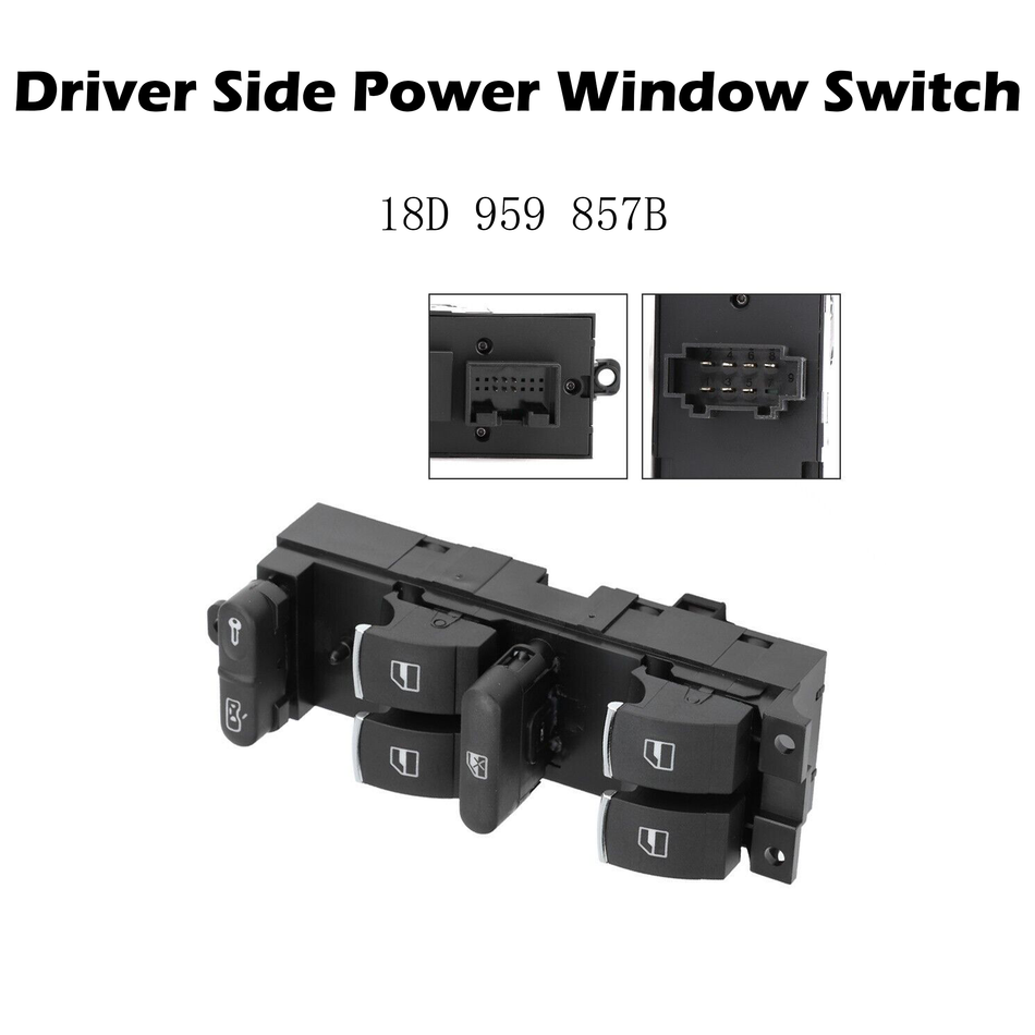 18D 959 857 B ABS Front Left Car Power Master Window Control Switch For Lavida