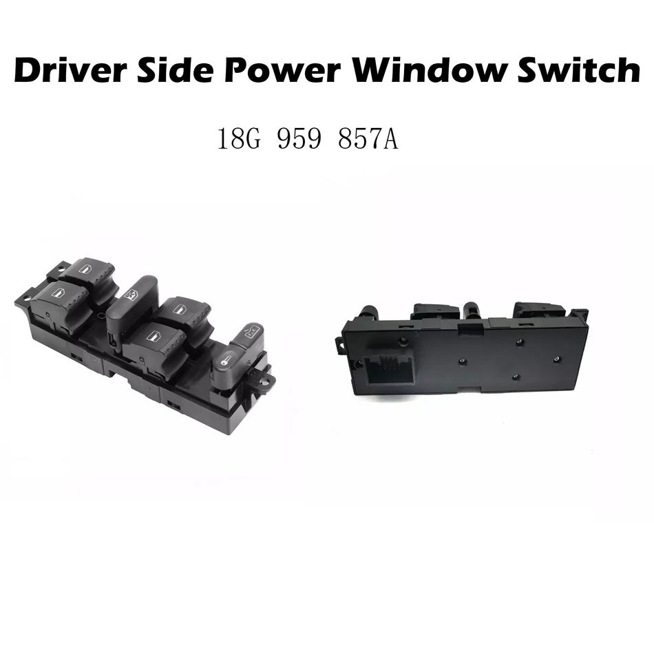 Driver Side Power Window Switch #18G 959 857 A Compatible with Volkswagen Passat B5 Golf Jetta MK4 2000-04