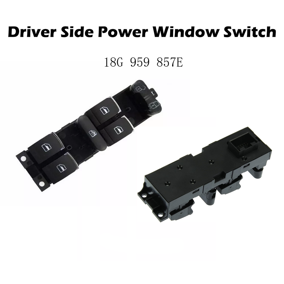 Driver Side Power Window Switch #18G 959 857 E Compatible with Volkswagen BORA Lavida 2013-2016