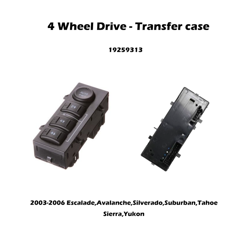Transfer Case Selector Switch 19259313