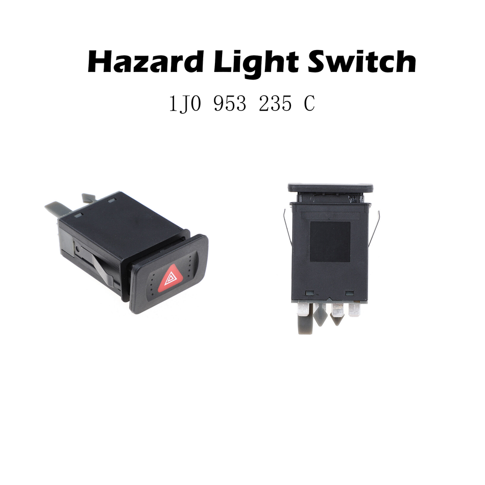 Hazard Light Switch #1J0 953 235 C Compatible with Volkswagen Golf MK4 Bora 1998-2006