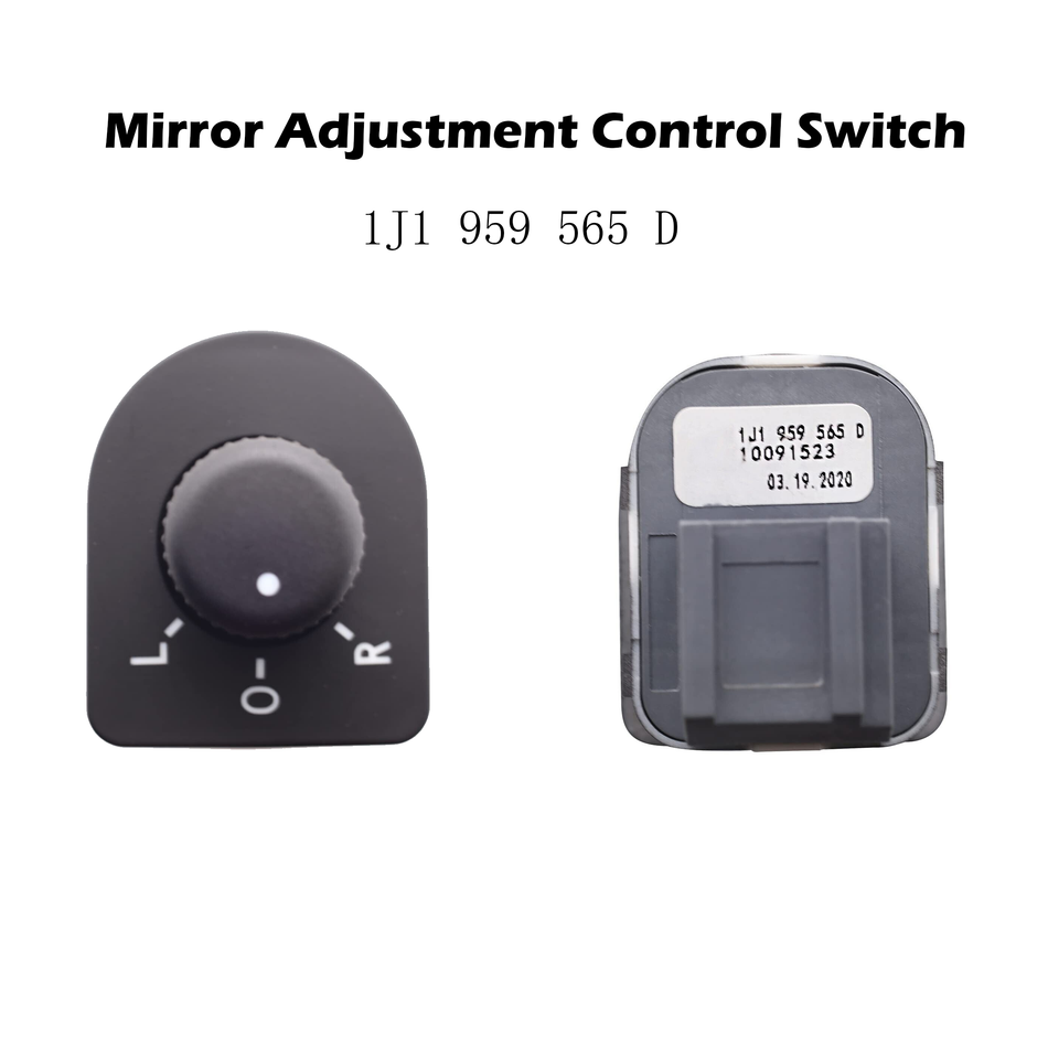 Mirror Adjustment Control Switch #1J1 959 565 D Compatible with VW Golf Beetle Jetta 1998-2006