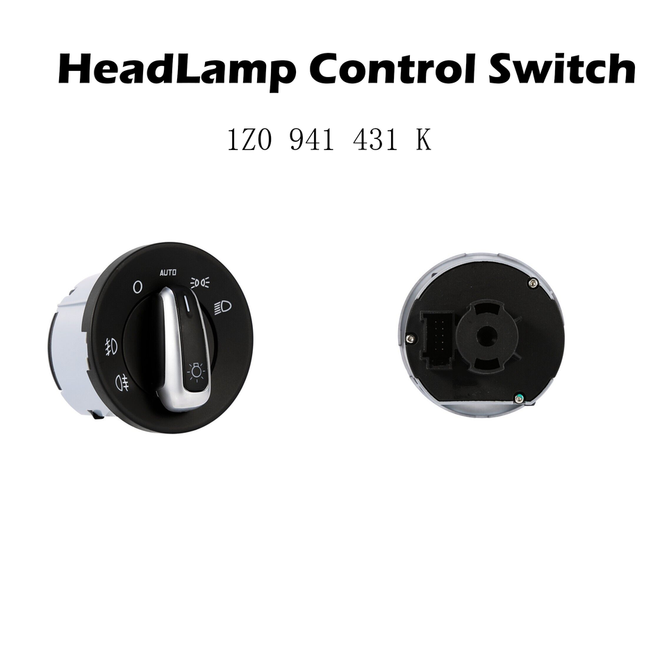 HeadLamp Control Switch #1Z0 941 431 K Compatible with Skoda Octavia 2004-2013