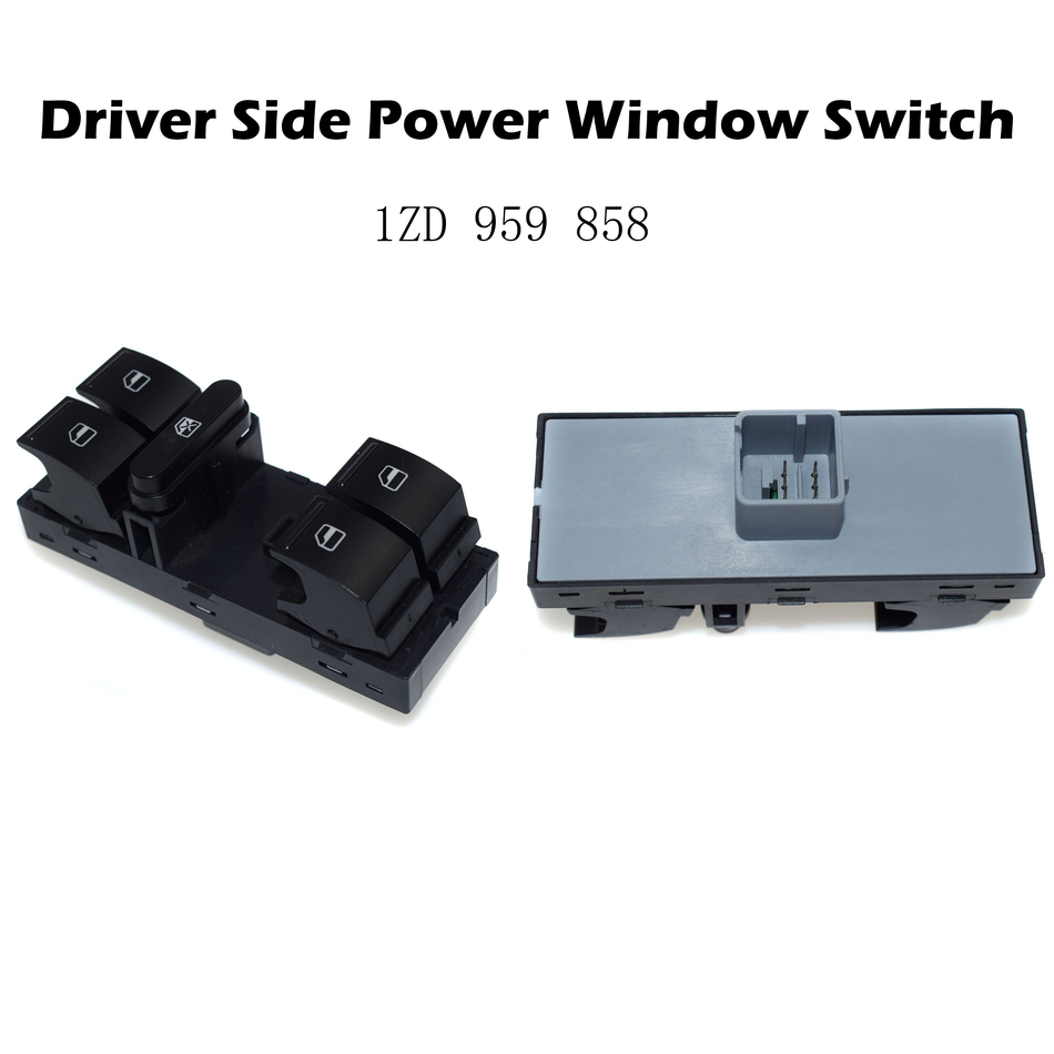 Driver Side Power Window Switch #1ZD 959 858 Compatible with Volkswagen Skoda FABIA OCTAVIA RAPID