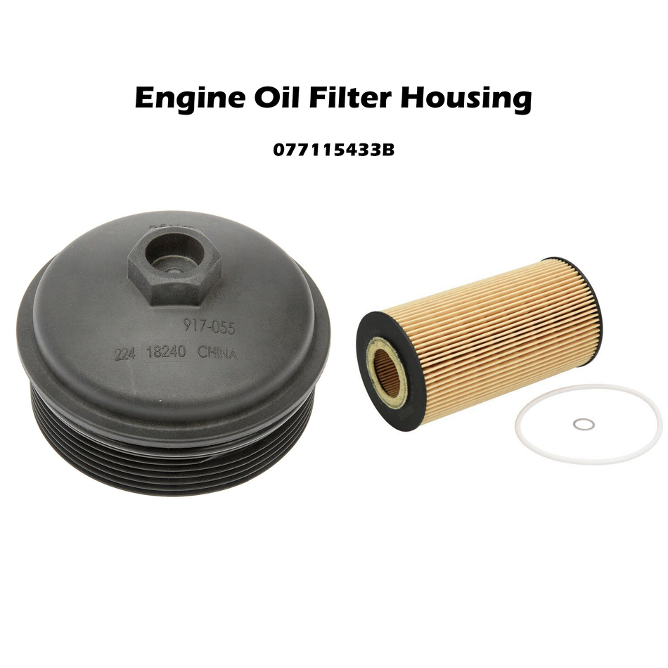 Oil Filter＆housing cap - Plastic For Select 03-09 Audi Volkswagen  ‎077115433B