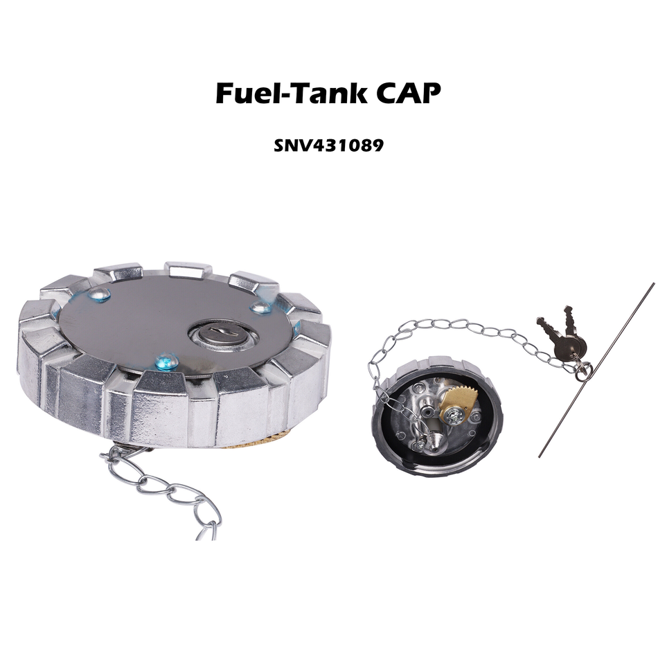 Aluminum Locking Diesel Fuel Cap Fit for Kenworth Replaces# SNV 431089