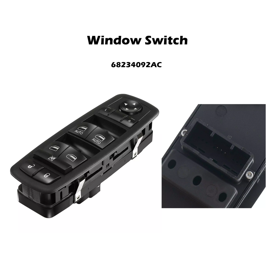 Para ChryslerPacifica2017-2020 interruptor de ventana principal FL 68234092AC