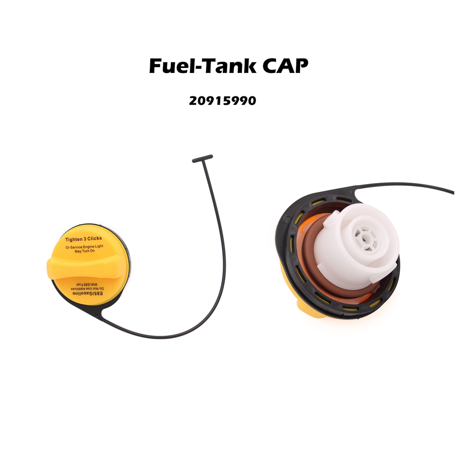 Fuel Tank Gas Cap Yellow For Chevy Avalanche Tahoe Silverado Suburban 2007-2011