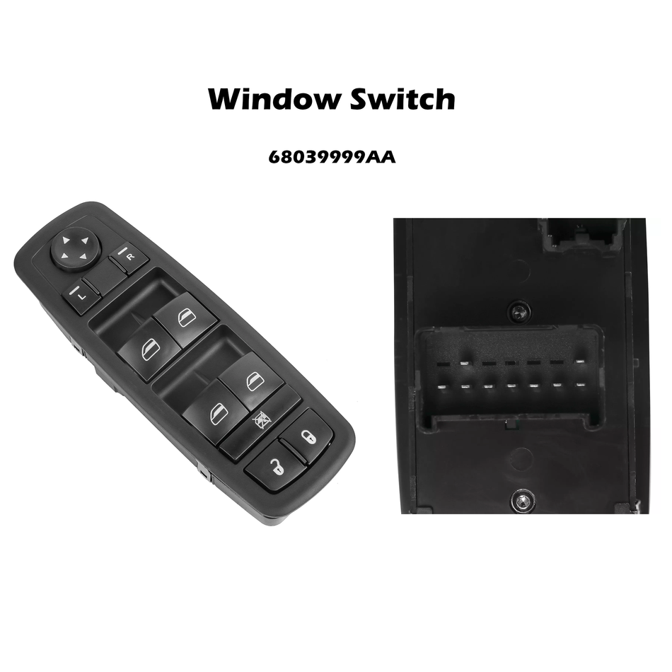 Power Window Switch Front Left Driver Side for Dodge Grand 2008-2010 68039999AA