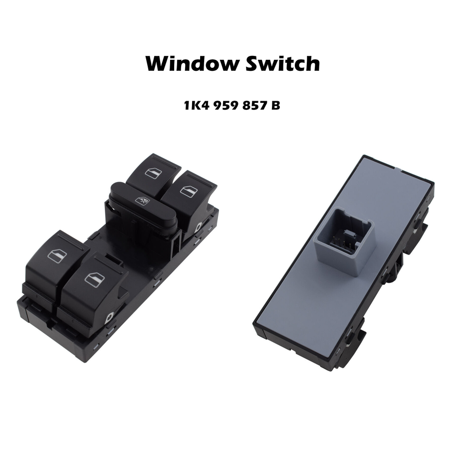 Driver Side Power Window Switch #1K4 959 857 B Compatible with Volkswagen Passat Golf Jetta