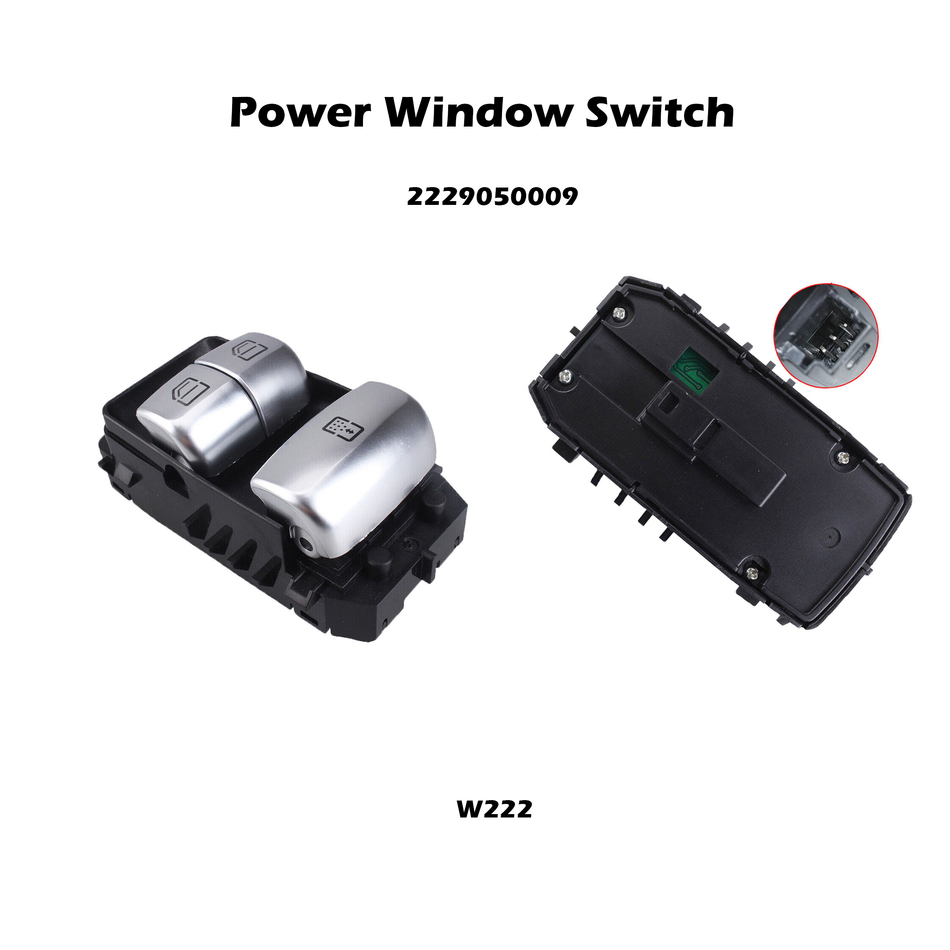 Interruptor de elevalunas eléctrico #2229050009 compatible con Mercedes-Benz W213 W222 E300 S500 S600 S400