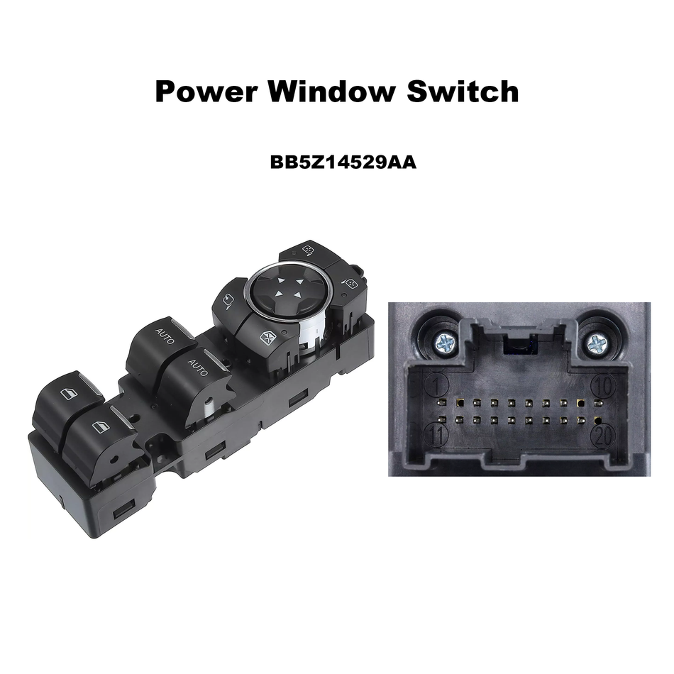 BB5Z14529AA Front Master Power Window Door Switch Fits 2011-2015 Ford Explorer