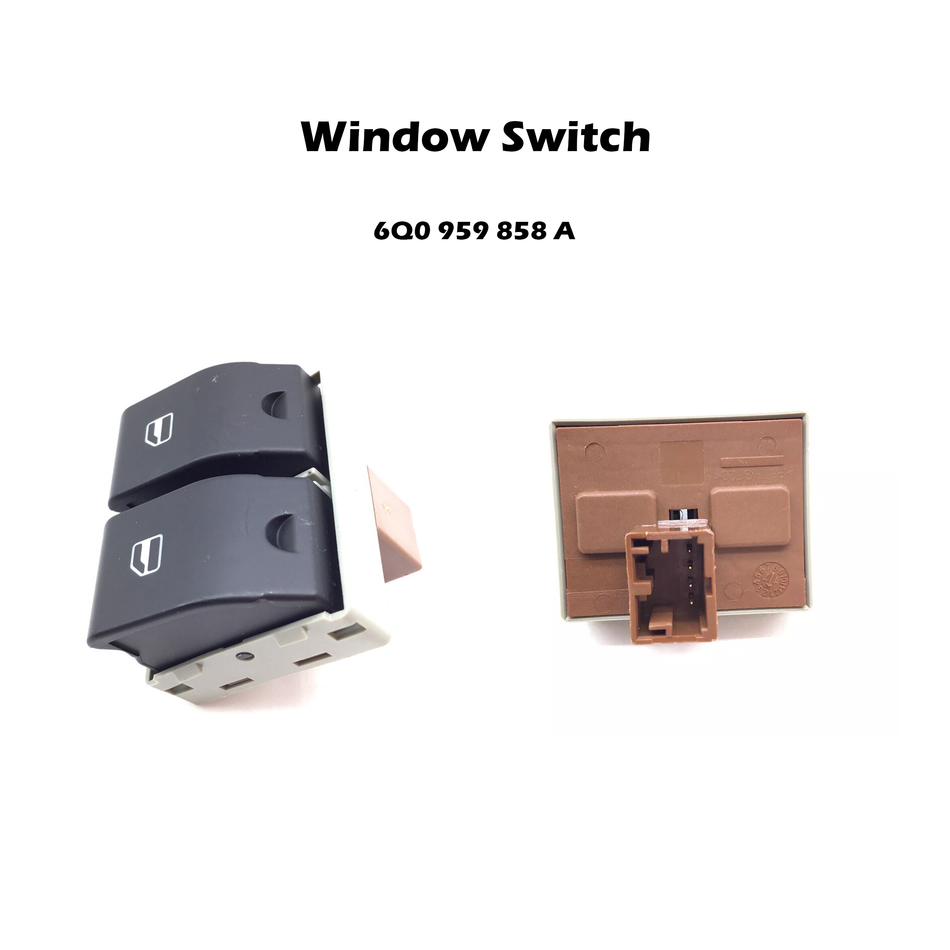 Power Window Switch #6Q0 959 858 A  Compatible with Seat Ibiza Cordoba VW Polo