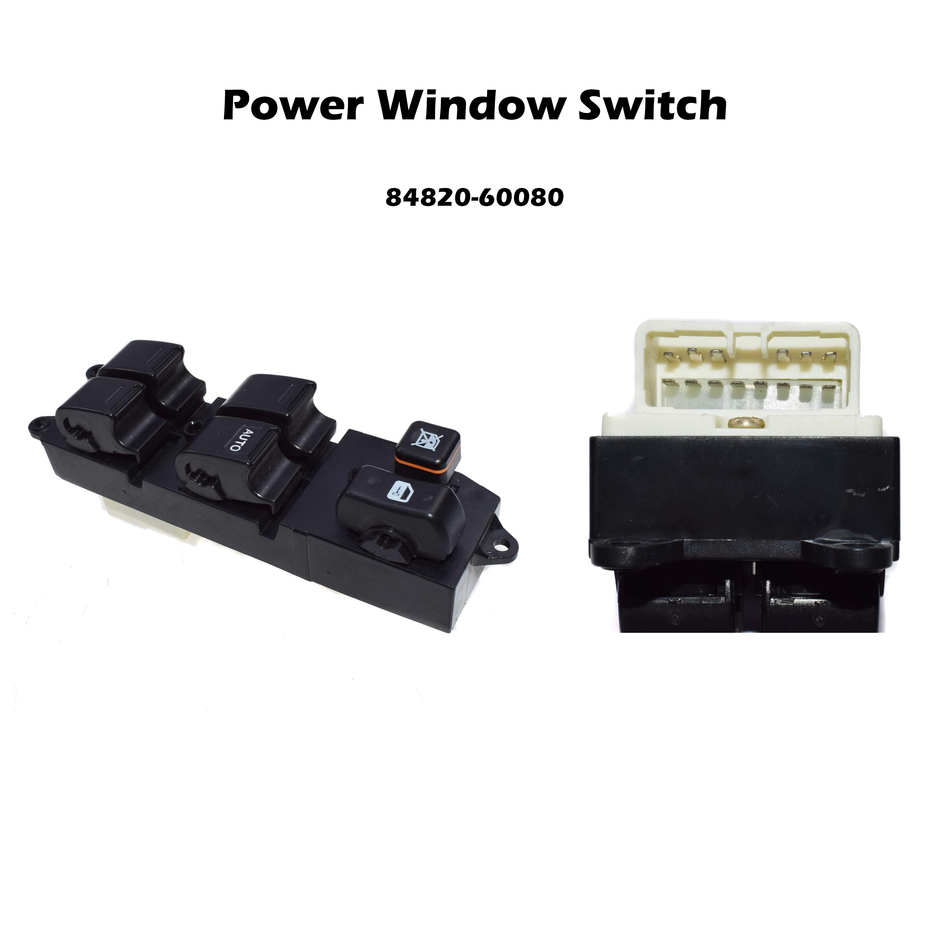 84820-60080 Master Power Window Switch Right Hand Driver For Toyota Hilux Prado