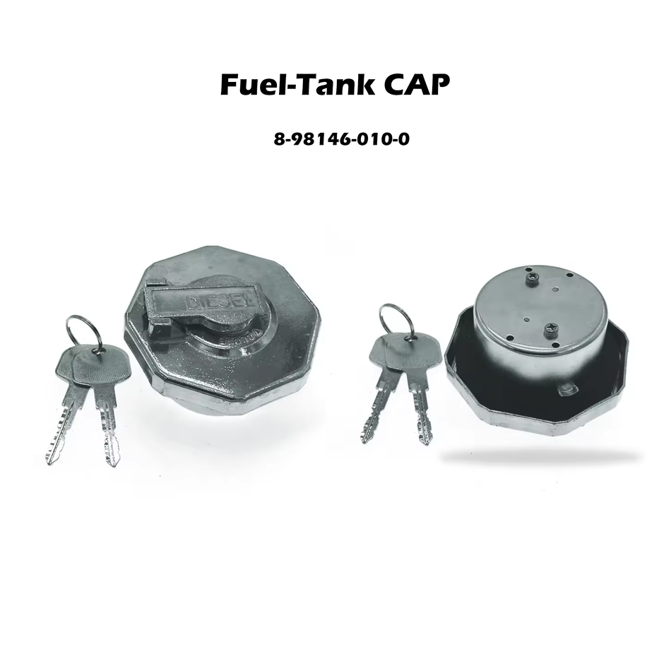 Gas Fuel Tank Cap + Key Lock For Isuzu Elf Truck NPR NKR NQR NLR 2007-ON