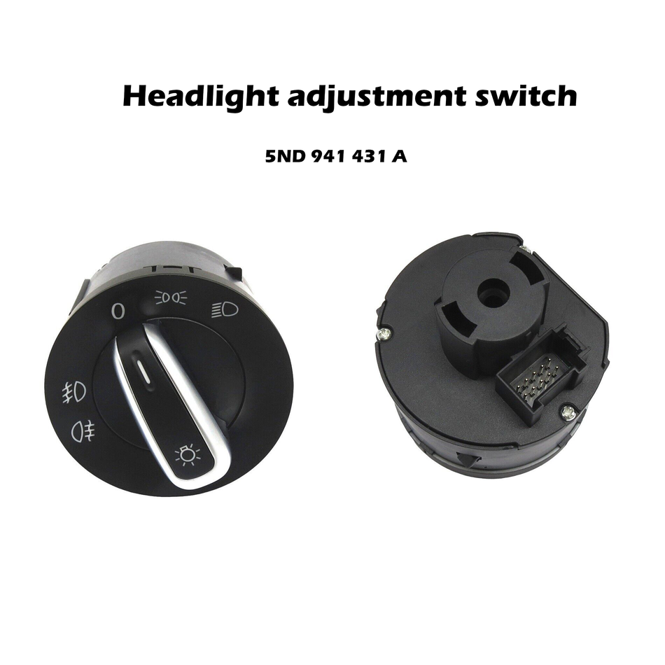 HeadLamp Control Switch #5ND 941 431 A Compatible with VW Jetta Golf GTI Passat CC