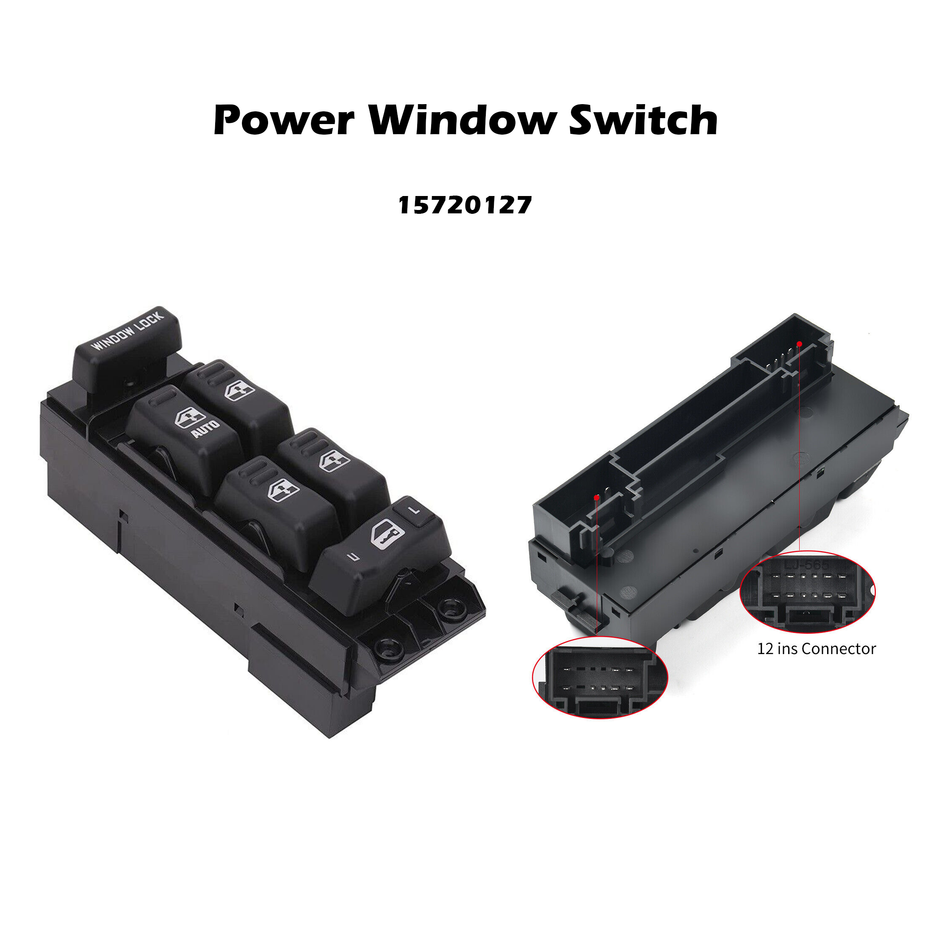 Front Master Power Window Switch Driver Side Left for Chevy Silverado Avalanche