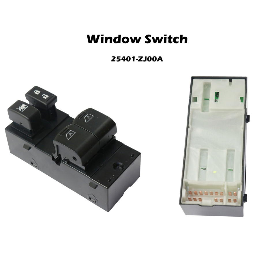 Master Power Window Switch LH Left Driver Side Front for Titan King Extended Cab 25401-ZJ00A