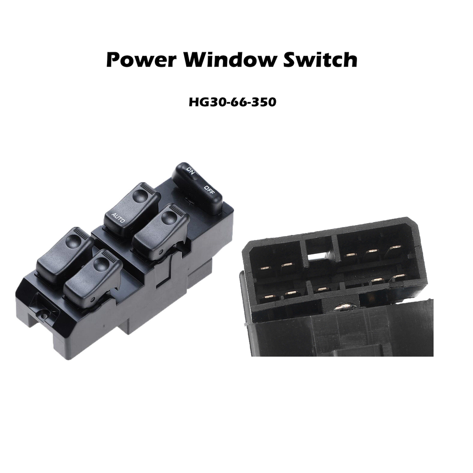 Power Window Switch for Mazda 626 1993-1997 929 Sedan Front Left with One Auto HG30-66-350