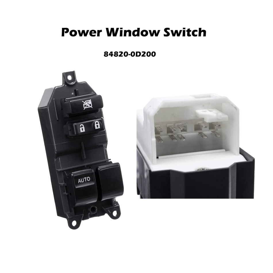 84820-0D200 Master Power Window Control Switch LHD For Toyota Yaris 2005-2011