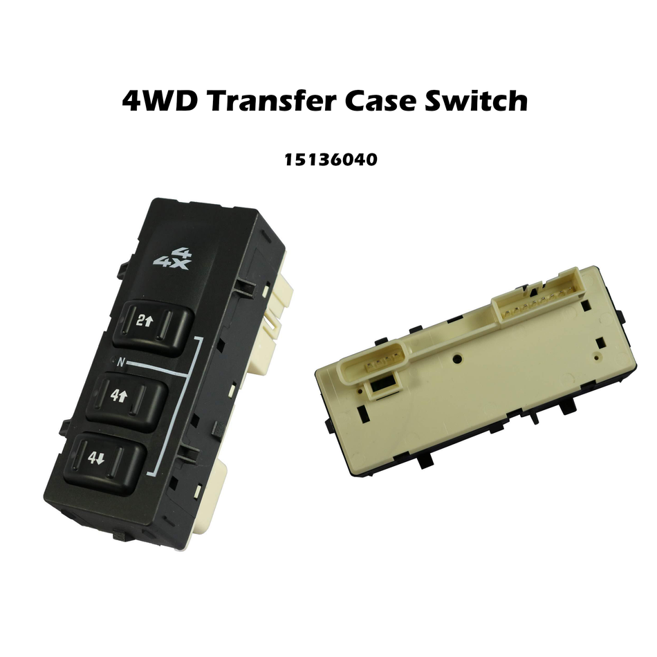 Interruptor de caja de transferencia 4WD para controles GMC Sierra 2500 HD 1500 3500 15136040